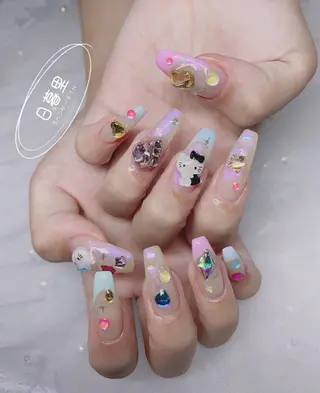 ネイル ラベンダー💖日暮里 ルル💖ネイルのネイルデザイン