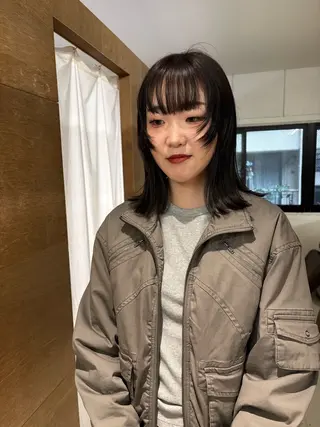 ショート カラー yuria /ボブ/ レイヤー/三宮のヘアスタイル