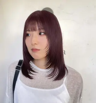 ミディアム 🐈外山　紫🐈 モデル募集中のヘアスタイル