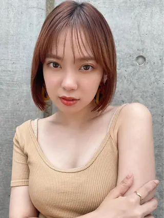 ショート カラー 🪭risa 暖色/レイヤー🪭のヘアスタイル