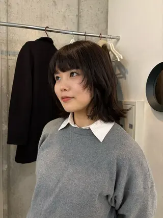 ミディアム カラー NOUN所属・eri kinjoのヘアスタイル