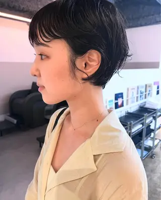 ショート パーマ レイヤーカット 西宮北口/みなみのヘアスタイル