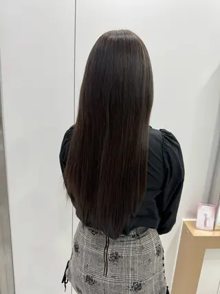 セミロング 濱川響太レディース カットモデルのヘアスタイル