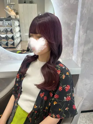 ロング カラー 🇰🇷jisoo -ジス-🇰🇷のヘアスタイル