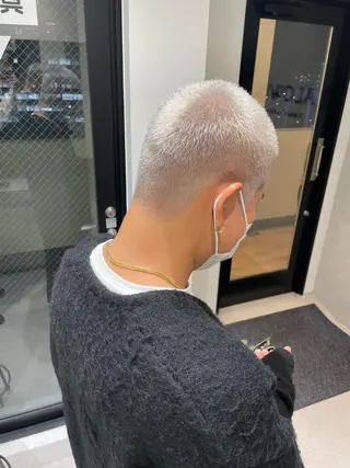 ショート カラー メンズ特化 パーマ/オザワのヘアスタイル