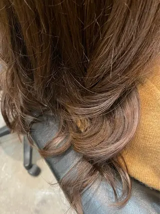 ロング カラー ブリーチなし透明感 タケザワミキのヘアスタイル