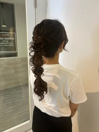 ロング ヘアアレンジ ヒナリ/まつ毛パーマ 無料モデル募集中☆彡のマツエク・マツパデザイン