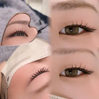 マツエク・マツパ ﾊﾙｶ🎀まつパ/束 感マツエク/フラットのマツエク・マツパデザイン