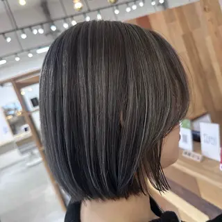 ミディアム ANNA🐾 艶カラー/水素カラーのヘアスタイル