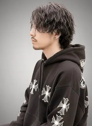 ミディアム パーマ メンズ MEN'S SALON HEAD STOCK大和八木店所属・きょん/メンズパーマ /ツイスパ/メンズのヘアスタイル