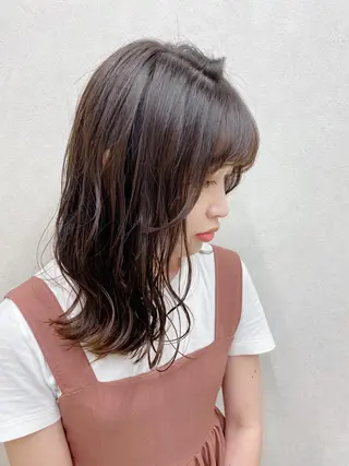 セミロング 襟足特化型美容師 🌈ATSUSHIのヘアスタイル