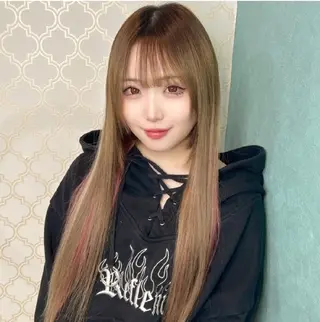 ロング 甘辛地雷☘韓国系❦ エクステNo1♡ルナのヘアスタイル