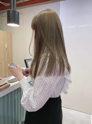 ロング カラー 透明感🎀LOREN エリコ🌈のヘアスタイル