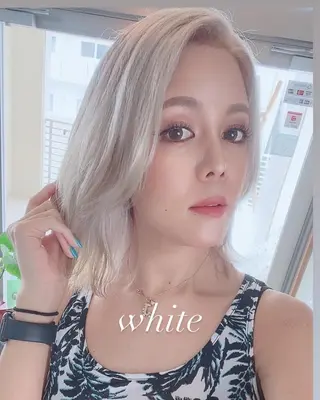 ミディアム andKおもろまち店 艶ダブルカラー✨のヘアスタイル