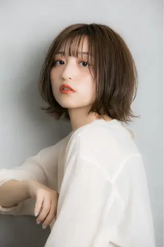 ショート カラー 巻けるケア縮毛矯正✨ ケアカラー✨山下のヘアスタイル