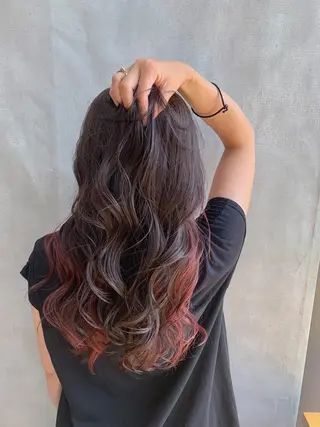 ロング カラー 鈴木 悠平のヘアスタイル