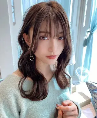 ロング カラー ❤️ブリーチなし💚 ダブルカラー平野実花のヘアスタイル