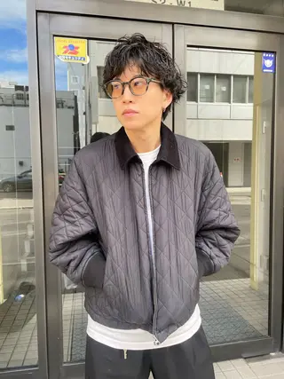 ショート パーマ メンズ pole所属・【pole】 minaのヘアスタイル