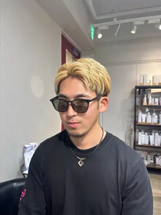 カラー メンズ メンズショート/ハイ トーン/我孫子/葵のヘアスタイル