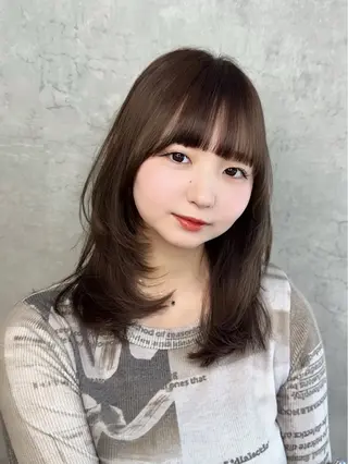 ミディアム トレンド韓国ヘア 🇰🇷のんのヘアスタイル