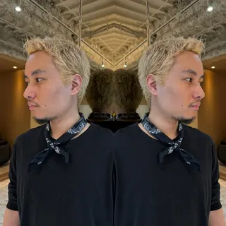 ショート メンズ 🌿nudeカラー/ レイヤー/藤原🌿のヘアスタイル