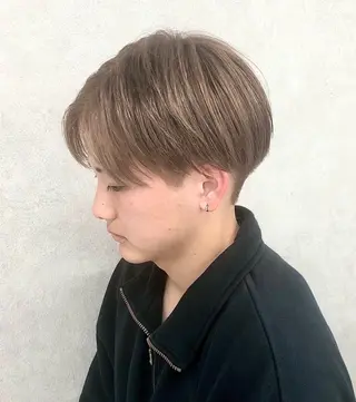 カラー メンズ ショート、韓国メンズ ヘアのかつらぎのヘアスタイル