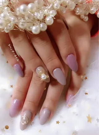 ネイル ラベンダー💖日暮里 ルル💖ネイルのネイルデザイン