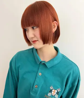ショート カラー 顔周りカット/透明感 カラー✂️MEIのヘアスタイル