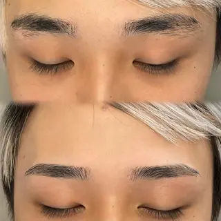 メンズ アイブロウ 脱毛サロンとぅるん所属・脱毛サロンとぅるん 日野川角の眉毛・アイブロウイメージ