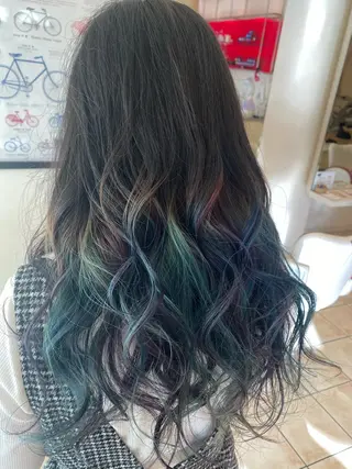 セミロング カラー 斎藤 彩香のヘアスタイル