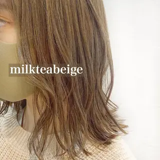 ミディアム カラー 韓国ヘア☁️ mitsukiのヘアスタイル