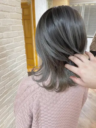 セミロング カラー hair salon Ranun髪質改善のヘアスタイル