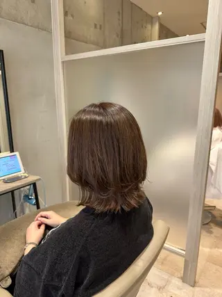 ミディアム カラー 平田 大樹のヘアスタイル