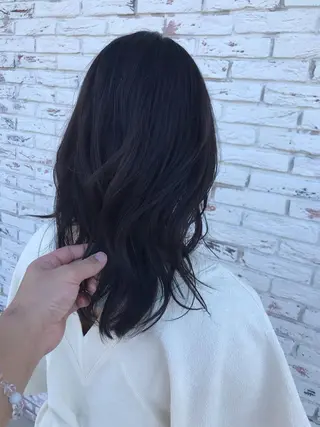 ミディアム カラー [髪質改善] 北生駒 店長/古居聖理のヘアスタイル