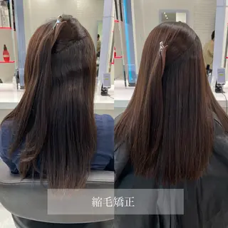 セミロング カラー ヘアアレンジ Ella所属・nana【艶髪】/ レイヤー/縮毛矯正のヘアスタイル