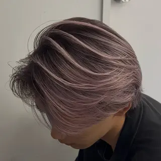 ミディアム カラー パーマ ヘアアレンジ メンズ メンズバレイヤージュ 🌫デザインカラーのヘアスタイル