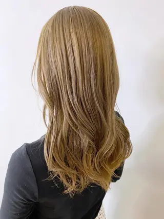 セミロング カラー パーマ ヘアアレンジ ITbyALBUM 中野店のヘアスタイル