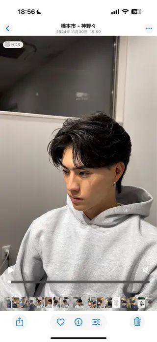 メンズ 和歌山ランキング1位 井開のヘアスタイル