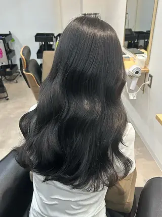 セミロング カラー 韓国ボブ/レイヤー/ ハイトーン/まなみのヘアスタイル