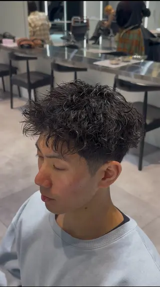 ショート パーマ 似合わせパーマ🔥 河浪  大智のヘアスタイル