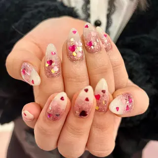 ネイル nagaoフィルイン パラジェル長さだしのネイルデザイン