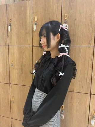 カラー ヘアアレンジ なな /カラー/アレンジのヘアスタイル