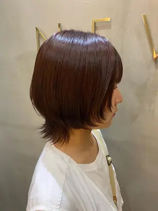 ミディアム カラー 韓国×髪質改善カラー 💎hinaのヘアスタイル