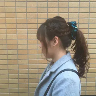 ロング ヘアアレンジ しのはら まどかのヘアスタイル