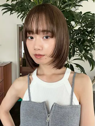 ミディアム Garland  Ginza所属・モモ🍑 レイヤー/ボブ/暖色のヘアスタイル