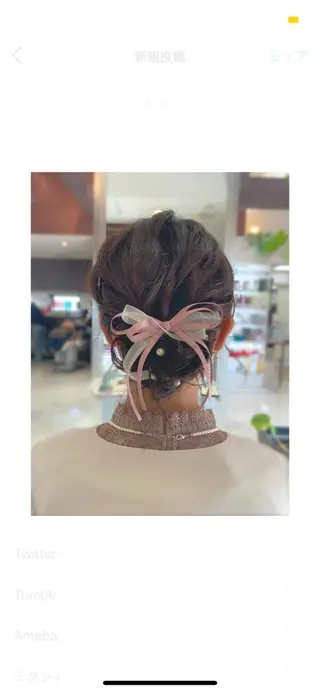 ヘアアレンジ 岡田まみ🍒🤍 透明感カラー/暖色のヘアスタイル