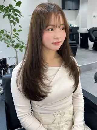 ロング レイヤー/髪質改善 SOA大槻 純也のヘアスタイル