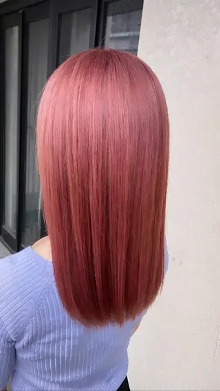 ミディアム カラー 髪質改善/レイヤー カット手塚奨のヘアスタイル