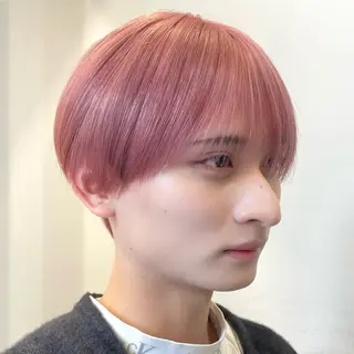 カラー メンズ ミルクティーベージュ /sara💛のヘアスタイル