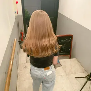 ロング カラー ヘアアレンジ 🎀暖色カラー🎀 ♡yurika♡のヘアスタイル